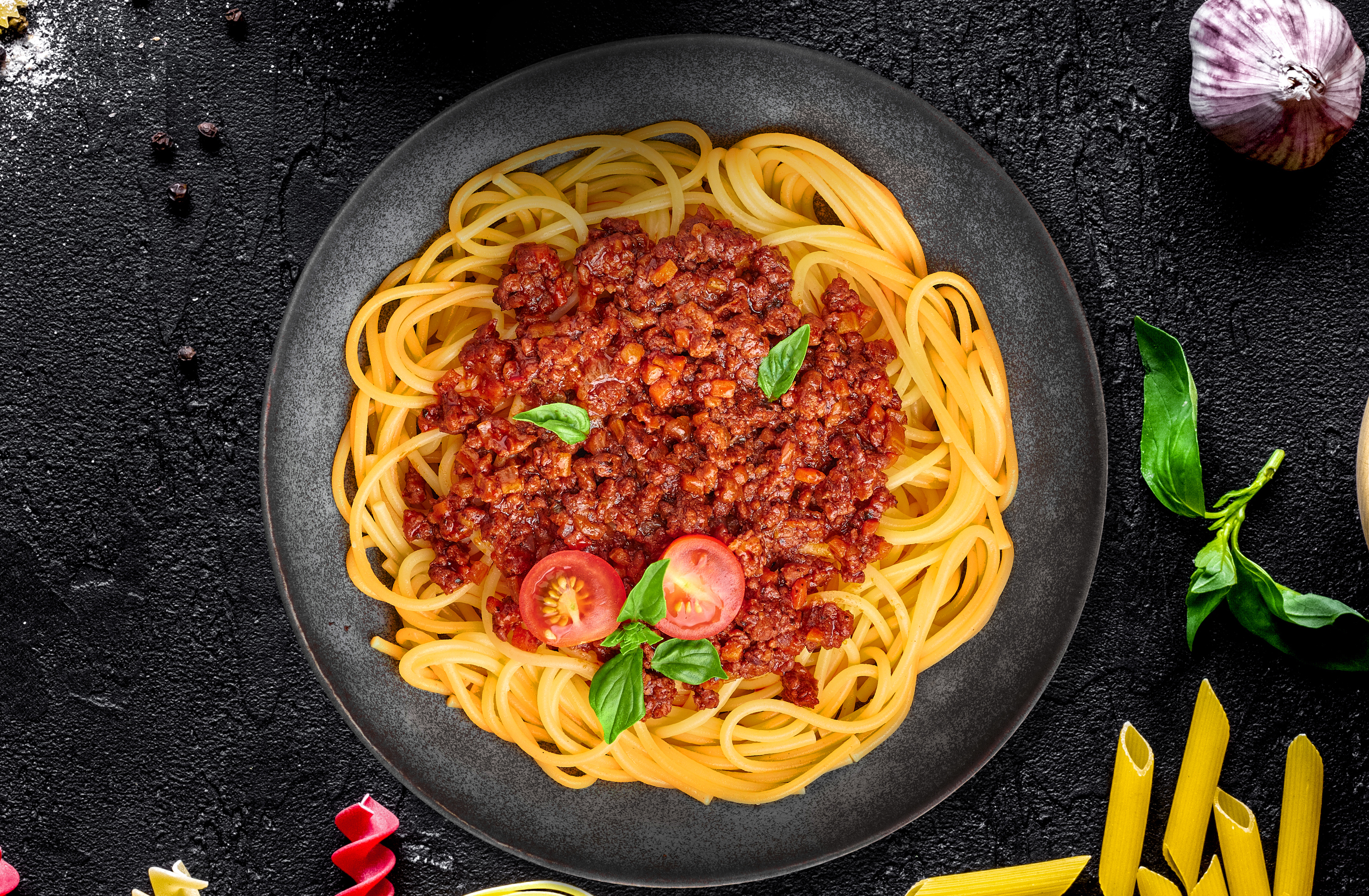 Spaghetti con salsa boloñesa